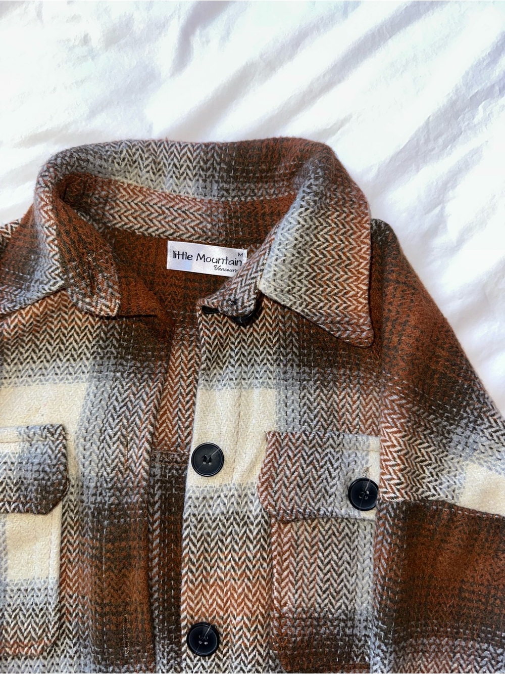 BROWN PLAID JACKET